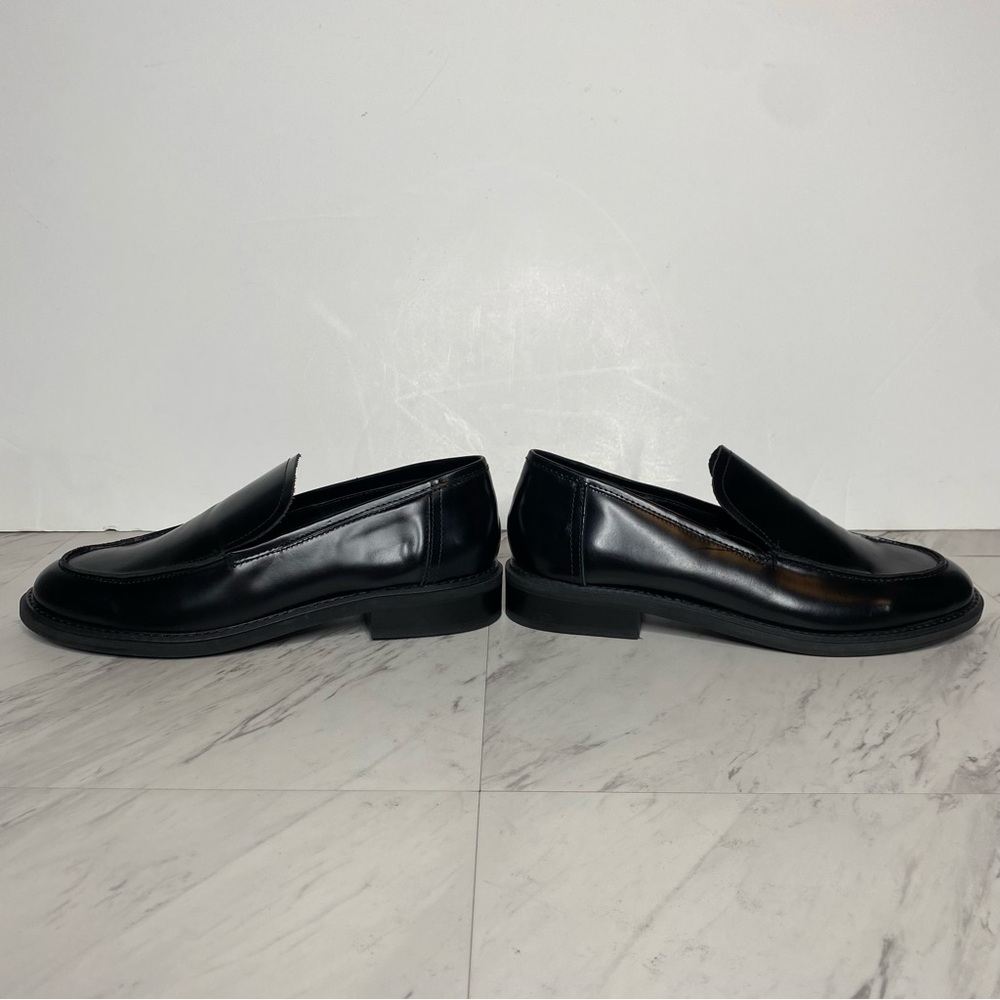 Steve Madden Larusso Black Leather Loafer 8 1/2 M - Picture 7 of 14